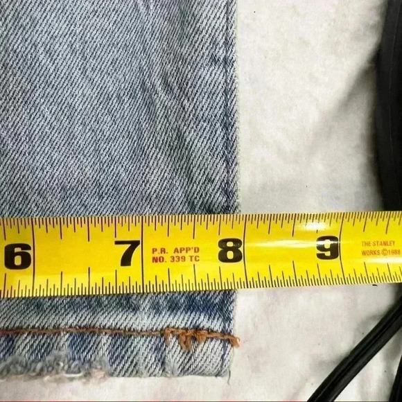 ABERCROMBIE FITCH The 90s Straight Ultra High Rise Jeans Sz 28/ 6L  Medium Wash - Picture 13 of 14